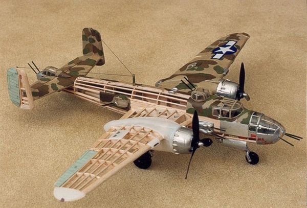 Guillow's North American Aviation B-25 Mitchell Balsa Wood ...