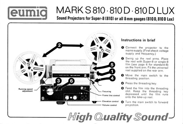 Eumig Mark S 810 Manual