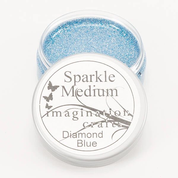 Imagination Crafts Glitter Sparkle Medium Clear Gel 50ml - Diamond Blue