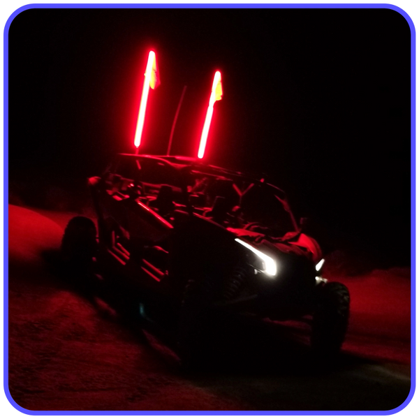 Red LED Lighted Safety Whip | LED WHIP,Lighted LED WHIP,Brightest most ...