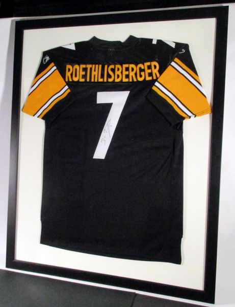 ben roethlisberger framed autographed jersey ben roethlisberger framed autographed jersey