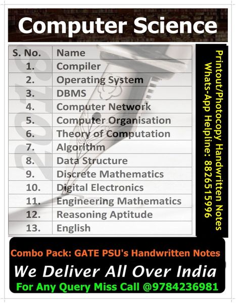 Gate Computer Science Gate Study Material