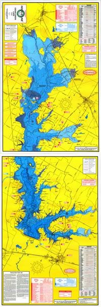 F125 Cedar Creek Lake Fishing Map | Hook-N-line Fishing maps