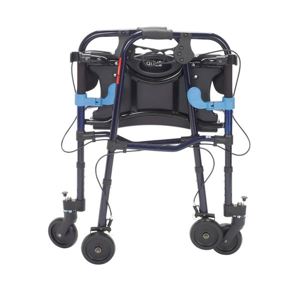 Clever Lite Flame Blue Junior Rollator Walker with 5" Casters 10230j