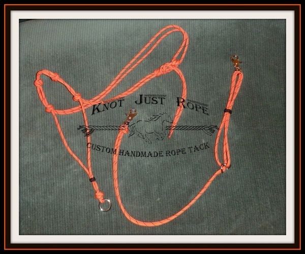 Tie Down Set Noseband & Strap Knot Just Rope
