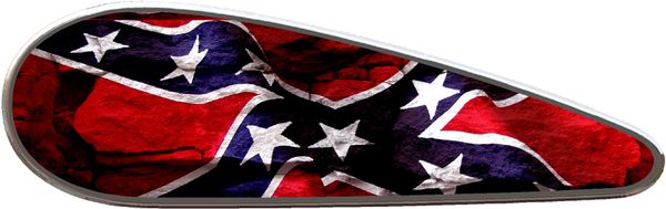 Rebel Flag Motorcycle Tank Vinyl Graphic Decal Rapid 