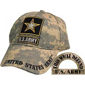  ARMY STAR LOGO DIGITAL CAMO CAP Military Surplus and 
