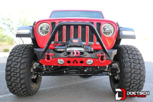 Artec Industries Nighthawk Front Bumper Raw With Mid Tube Stinger - Jl 