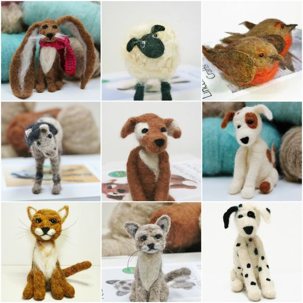 Needle Felting Kit x 2, Choose from 19 animal needle felting kits