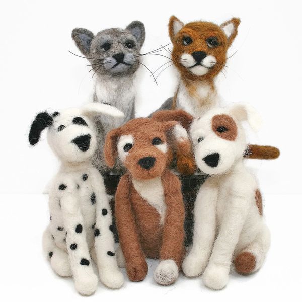 Needle Felting Kit x 2, Choose from 19 animal needle felting kits