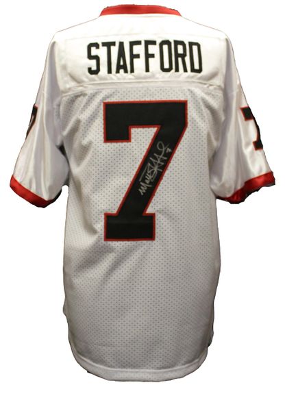 Matthew Stafford Autographed University of Georgia Jersey #7, Whi | Quality Sports Collectibles