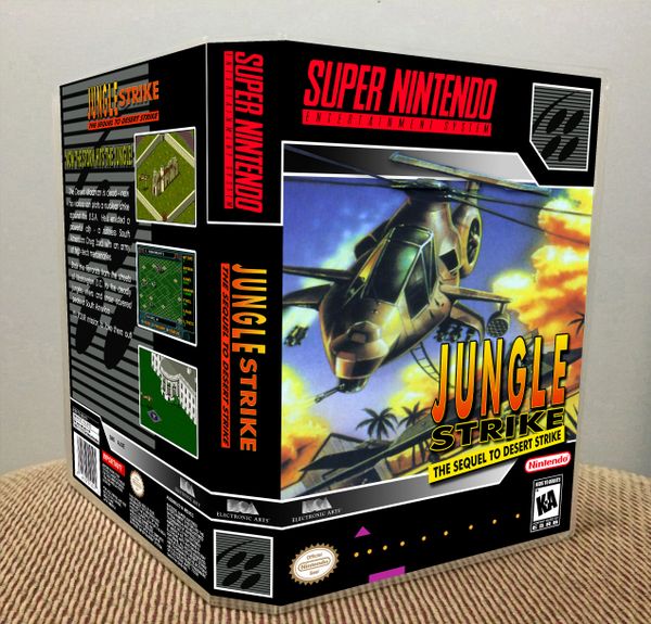 Jungle Strike SNES game case Game Case King Custom Game Cases for