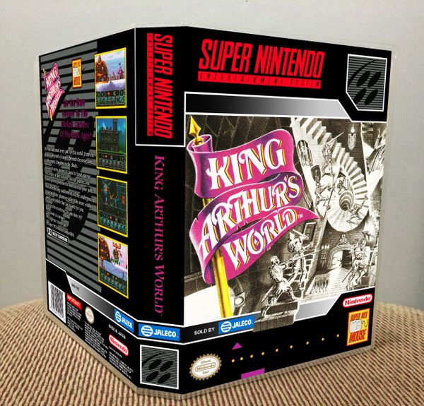 King Arthur's World SNES game case Game Case King Custom Game Cases