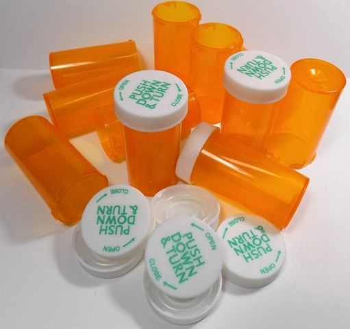 RX Medicine Vials 8 Dram. Professional Quality | RX Bottle Supply