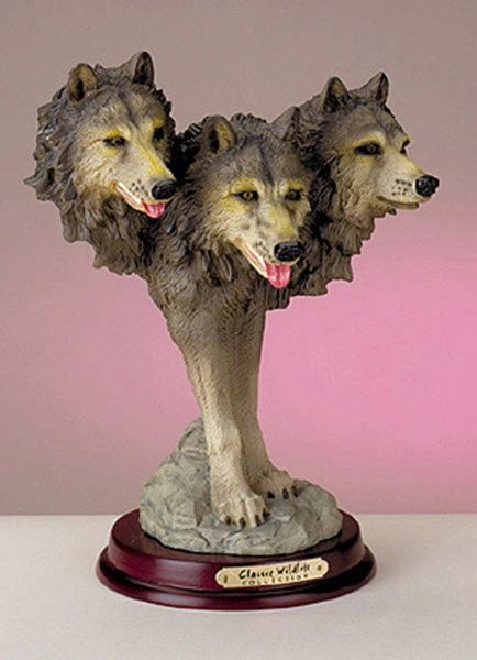 red wolf figurine