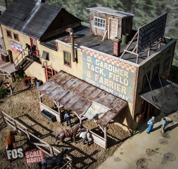 Gardiner's Tack, Field & Farrier HO Scale Kit | Fos Scale Models, LLC