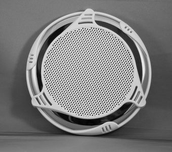 MARINE STEREO SPEAKER COVER CUSTOM SS White Blue 