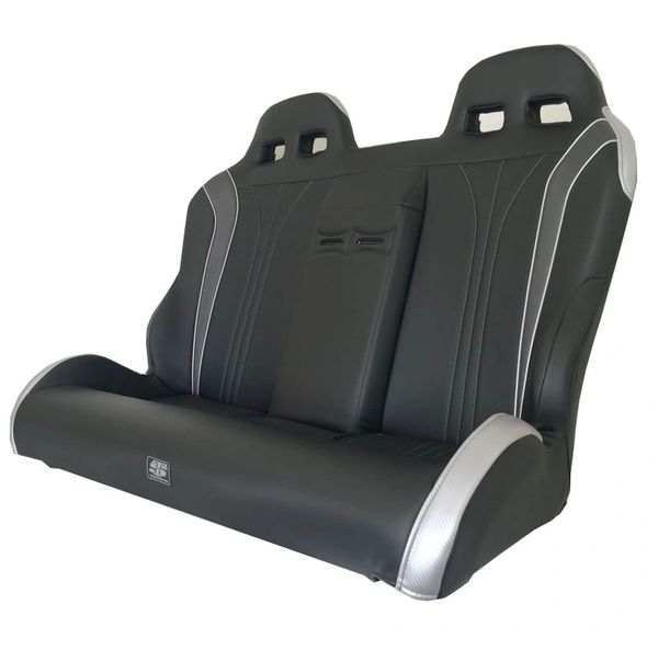 Twisted Stitch Seats Rzr Xp 4 1000 Vortex Rear Bench Black Silver