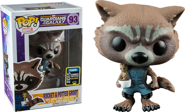 rocket with potted groot pop