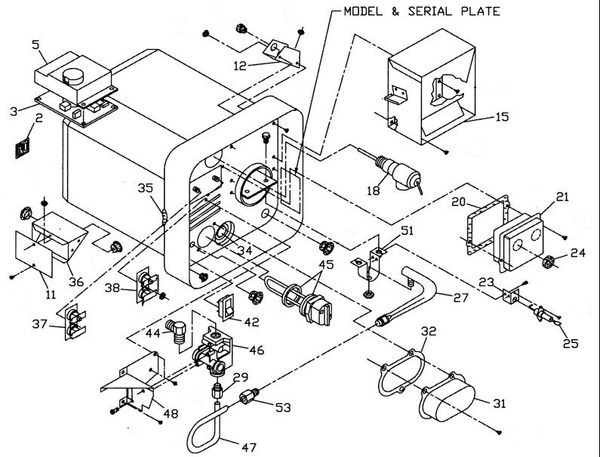 Suburban Water Heater Model Sw10de Parts