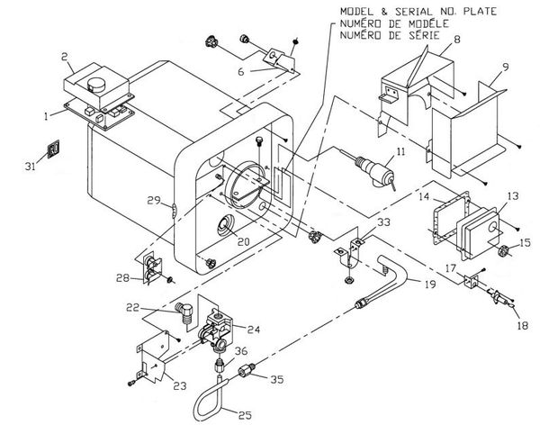 Suburban Water Heater Model SW4D Parts | pdxrvwholesale gas water heater anode diagram 