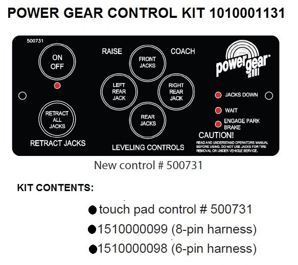 Power Gear Manual Leveling Control Kit 1010001131 | pdxrvwholesale