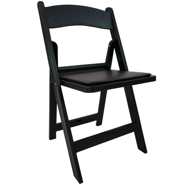 Black Padded Folding Chair Rental Phoenix | Table and Chair Rentals