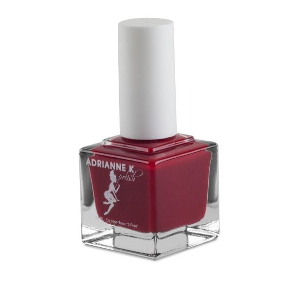 adrianne k nail polish polish cruelty free vegan nontoxic clean quick Red nail