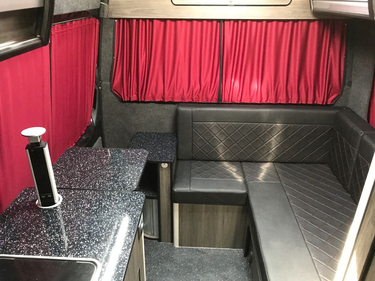 infinity customs kids beds, transporter t5 ,camper van kitchen