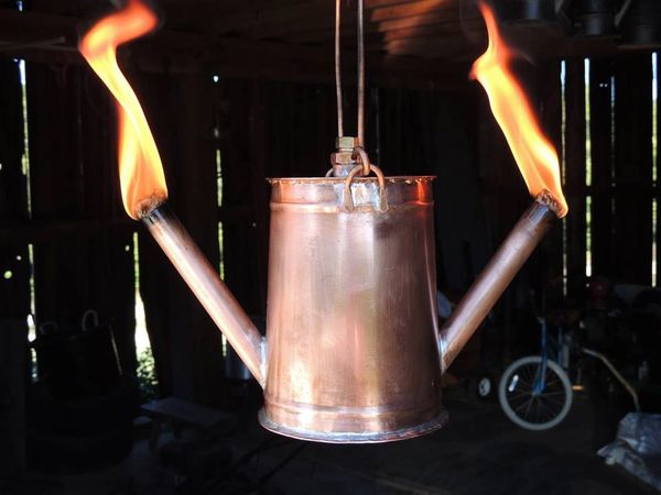 Yellow Dog Copper Oil Lantern | Walnutcreek