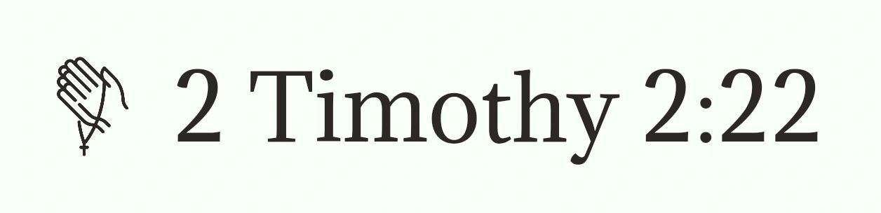 2 Timothy 2:22