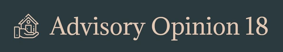Advisory Opinion 18