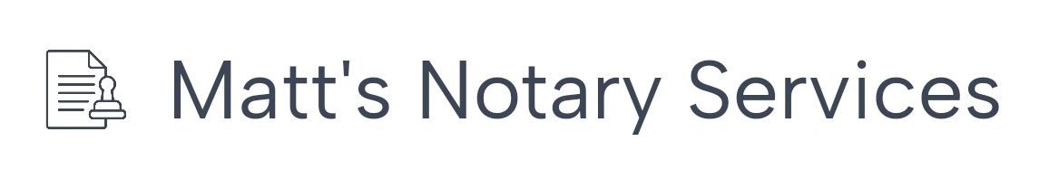 Matt's Notary Services
